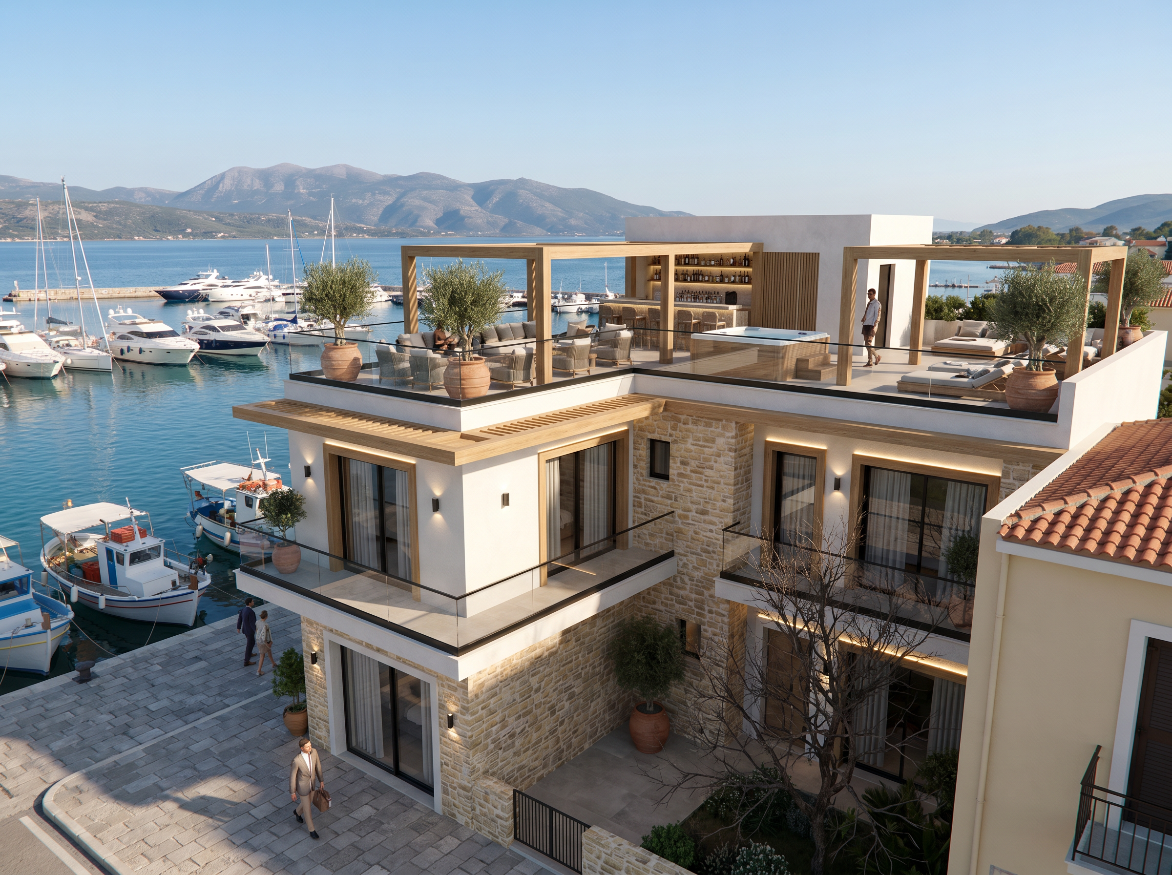 Kefalonia First Line Marina 2 Reconstructed Studio Hotel Apartments