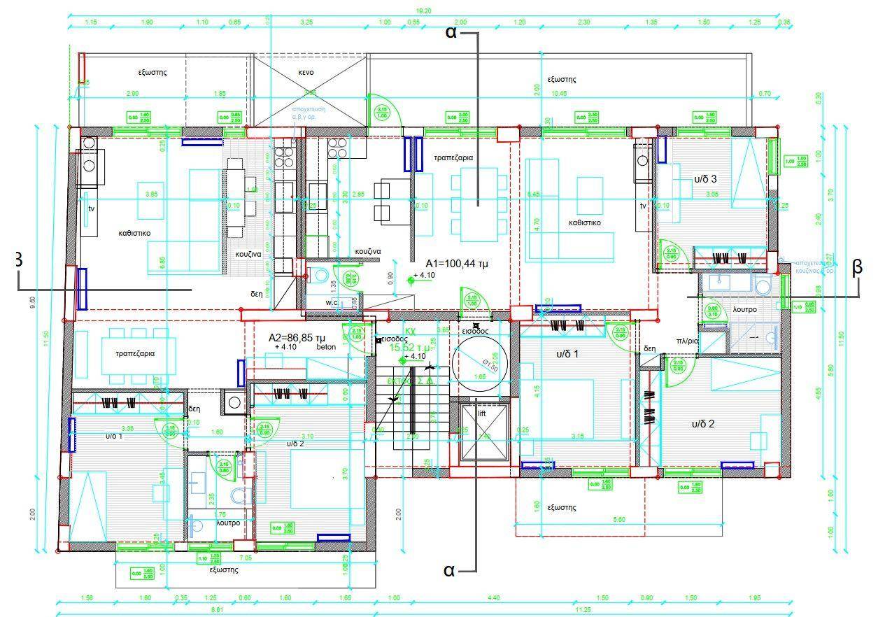 2-room flat Αγίου Κωνσταντίνου Αγυιάς, 52, Center, Patra image 2