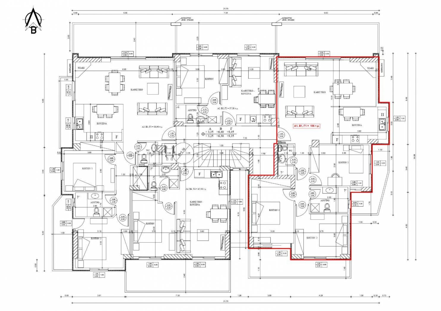3-room flat Πλάτωνος, 54, Center, Kalamata image 2