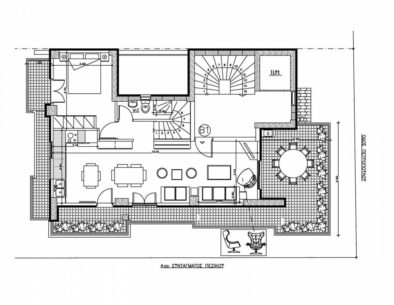 3-room flat 4ου Συντάγματος Πεζικού, 17, Center, Larisa