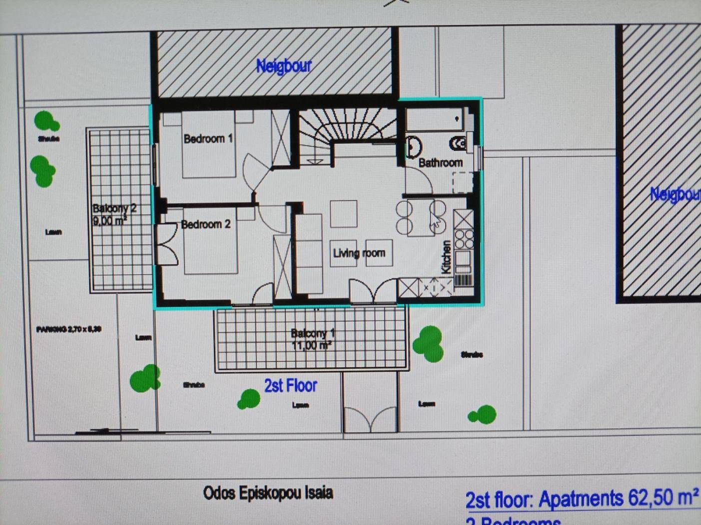 Penthouse Επισκόπου Ησαΐα, 35-41, Center, Katerini image 2