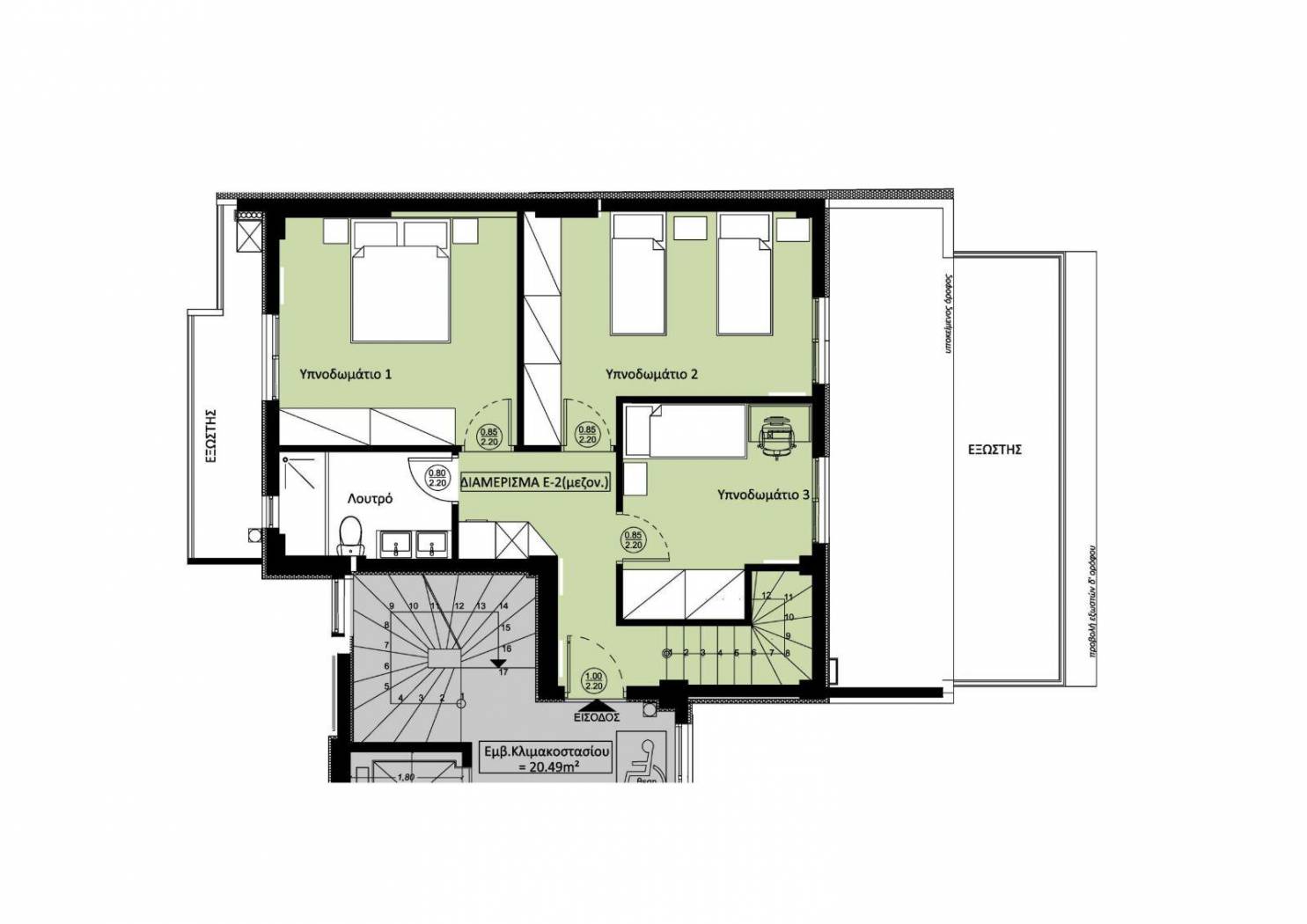 Duplex Καραϊσκάκη, 77, Aspra Chomata, Nikaia image 2