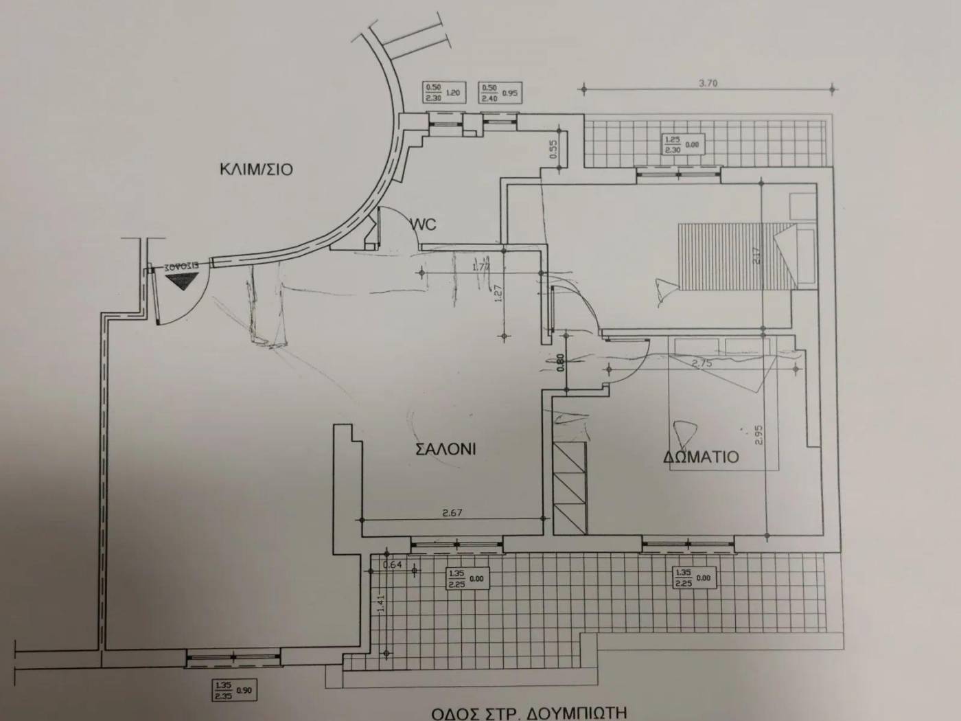 Penthouse Στρατηγού Δουμπιώτη, Dioikitirio, Thessaloniki – Center