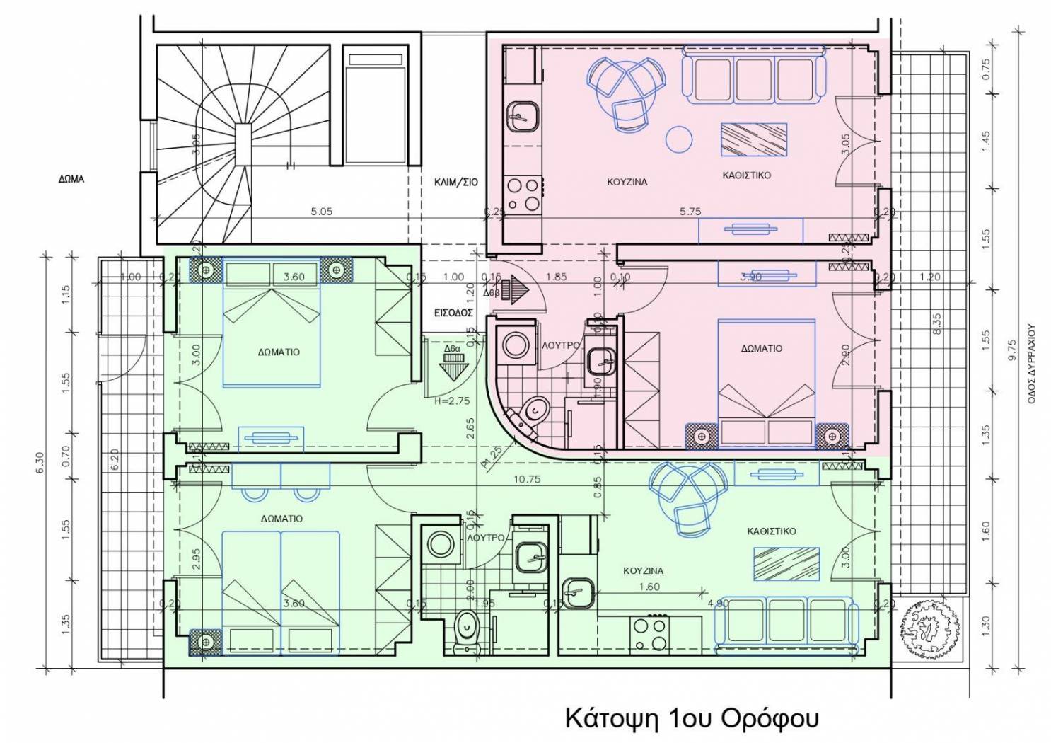 Studio Δυρραχίου, 8, Mpotsari, Analipsi – Mpotsari – Nea Paralia image 2