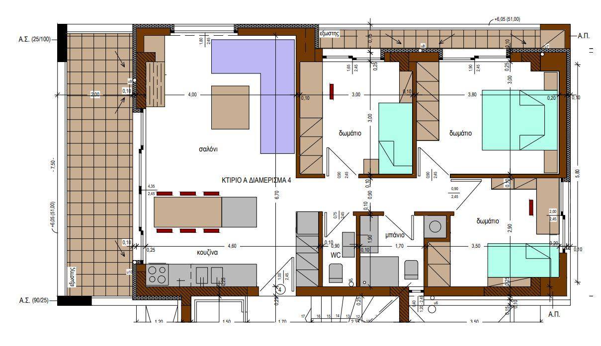 Penthouse Φίλωνος Κτενίδη, 10, Center, Thermi