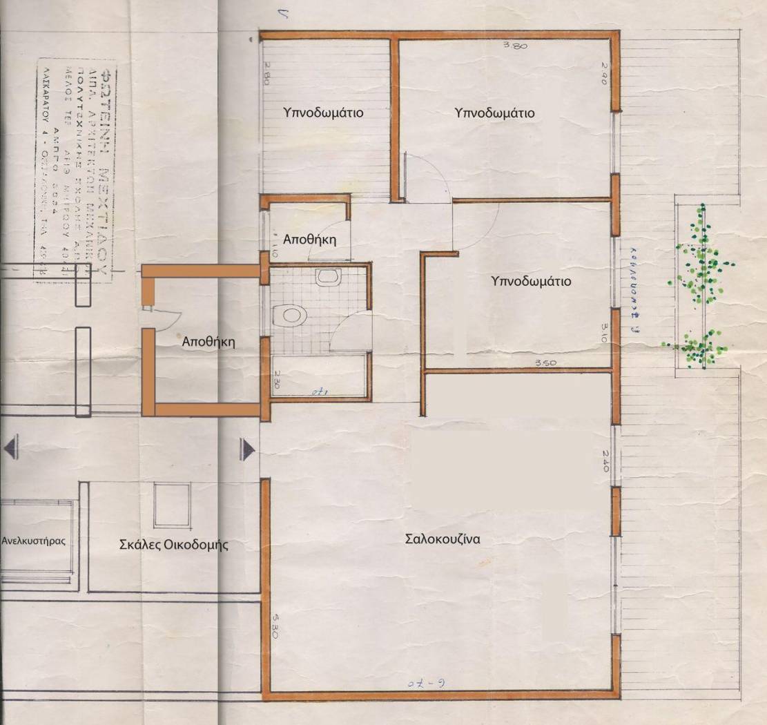 3-room flat Ιπποκράτους, Center, Kalamaria
